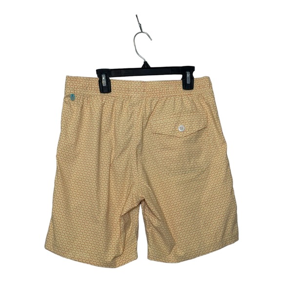 J. Crew men yellow orange print swim trunks size small - Picture 2 of 6